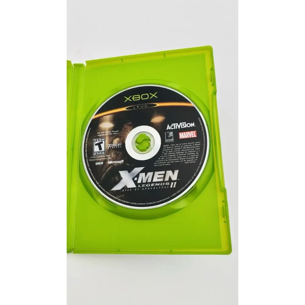 X-Men Legends II Rise of Apocalypse (Microsoft Xbox, 2005) CIB - Tested Works